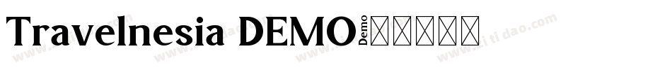 Travelnesia DEMO字体转换